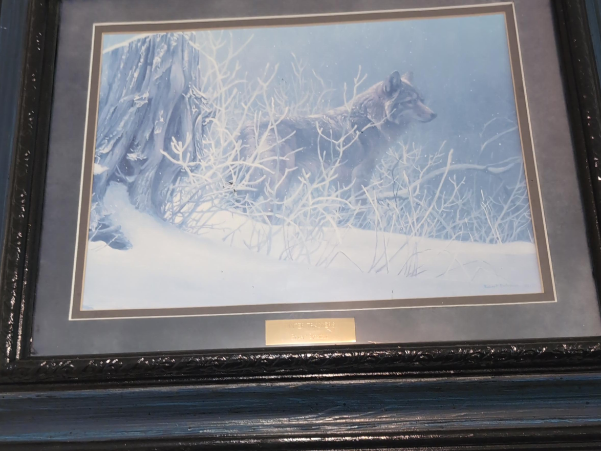 Framed Robert Bateman Print - The Trespassers thumbnail
