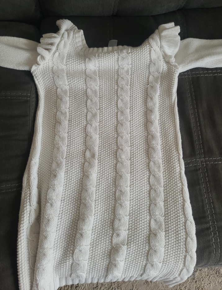 White Knit Dress thumbnail