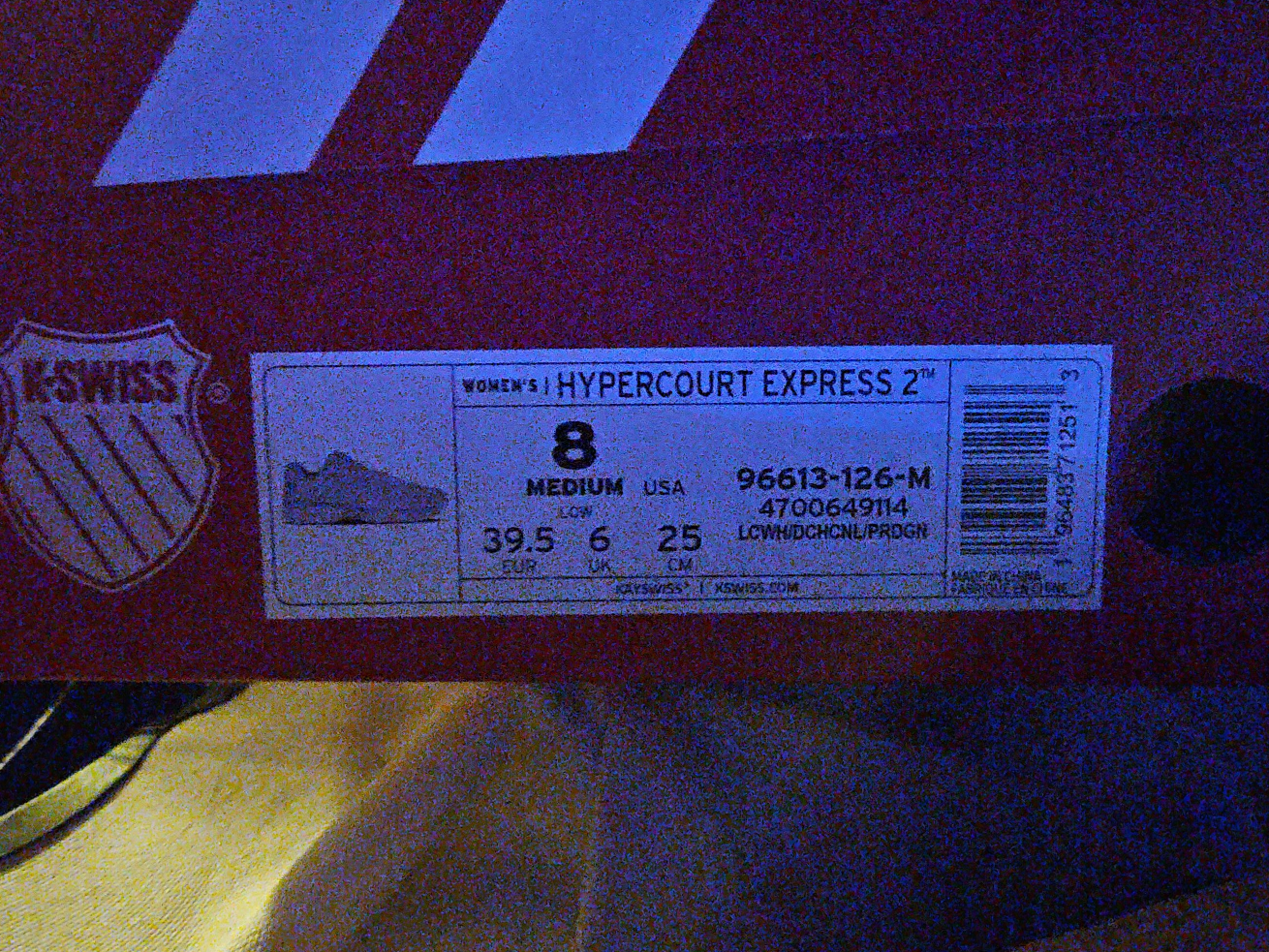 K-Swiss Hypercourt Express 2 Women's Tennis Shoe - Size 8 thumbnail