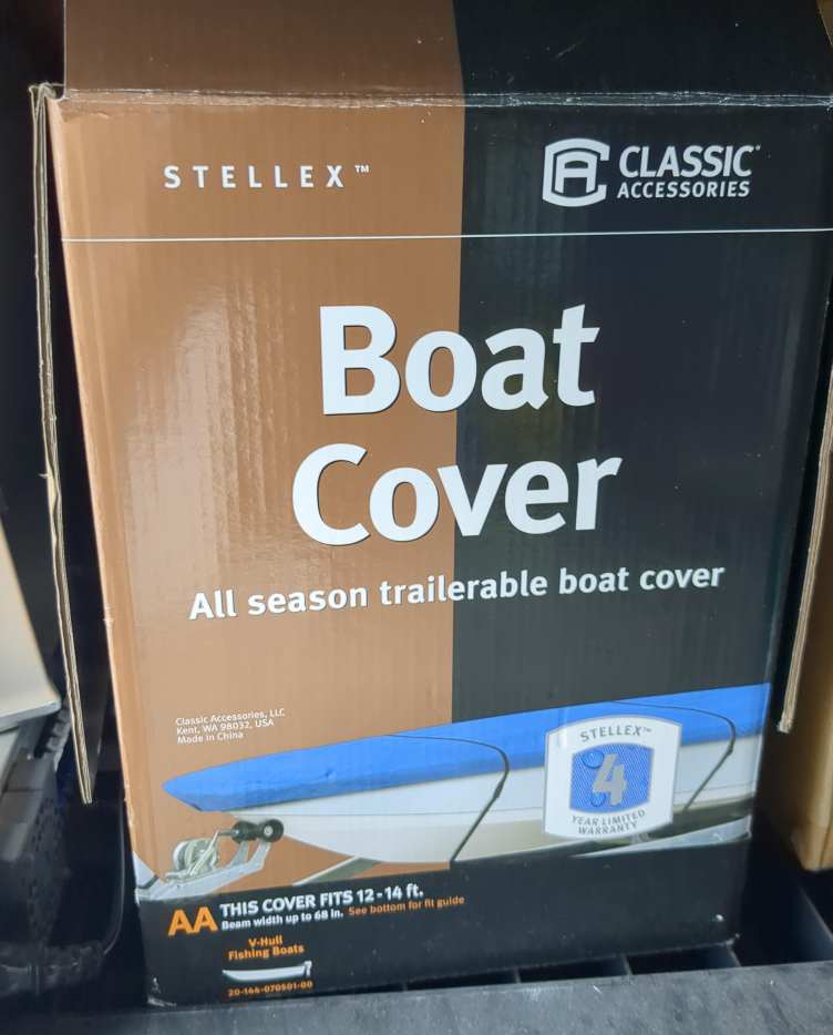 Stellex Boat Cover - Fits 12-14 ft Boats thumbnail