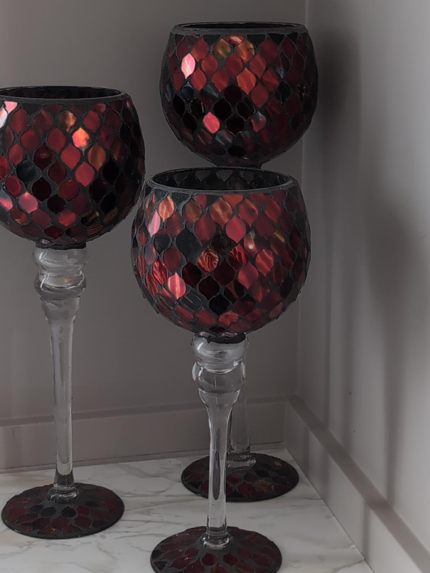 Mosaic Candle Holders - Set of 3 thumbnail