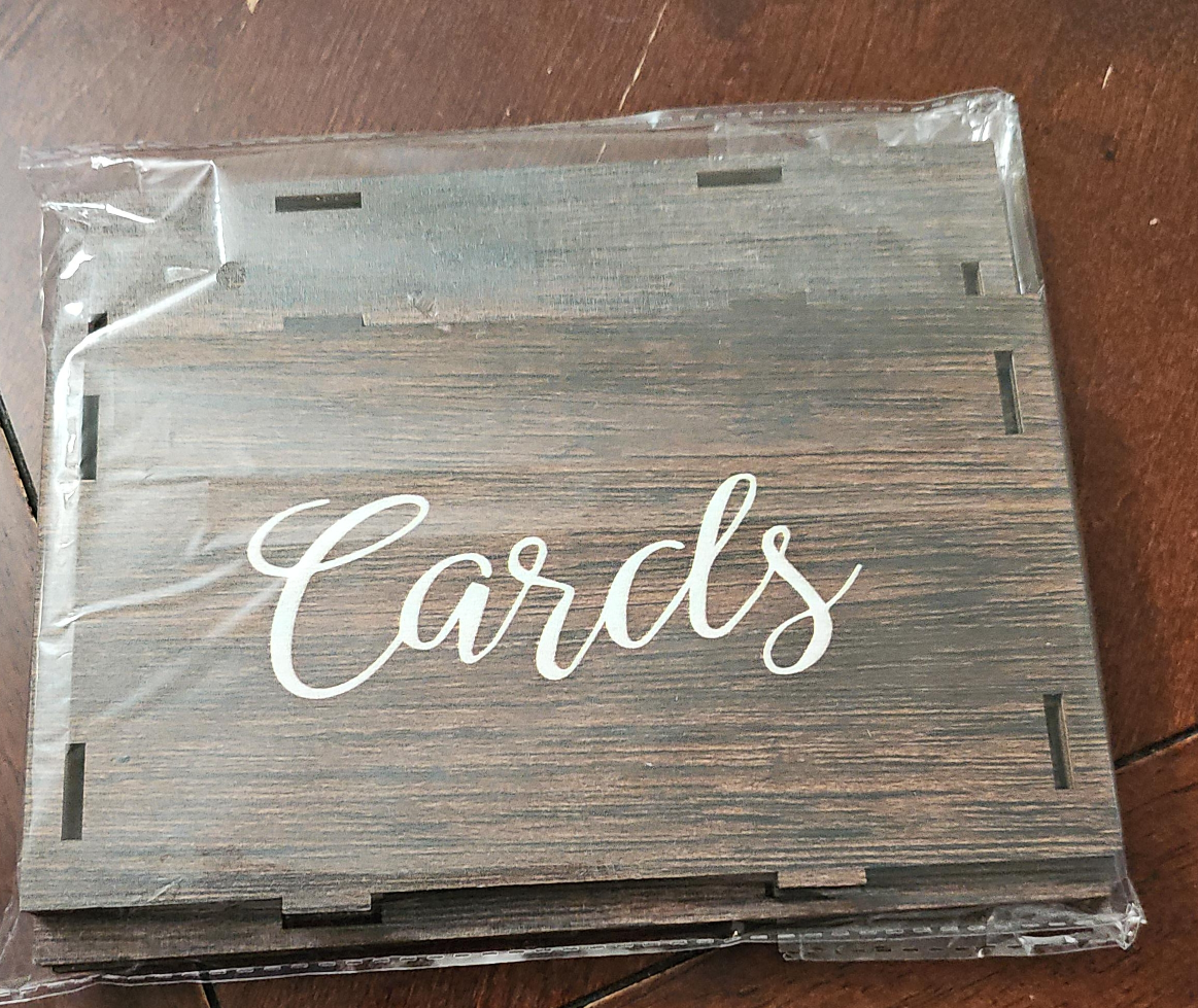 Wooden Card Box for Wedding or Events thumbnail