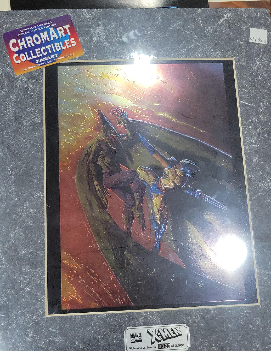 Chromart Collectibles Wolverine vs. Sauron Limited Edition Art