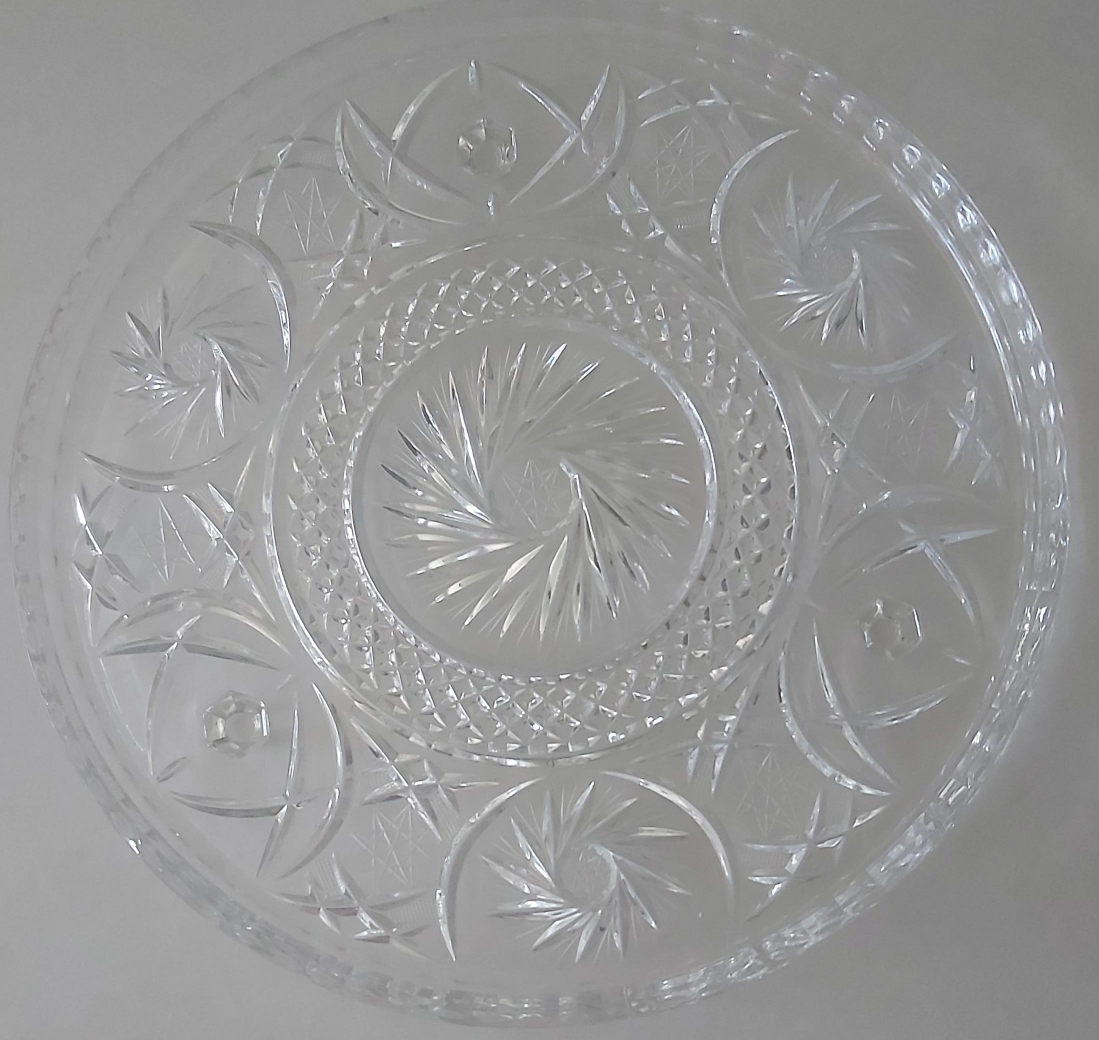 Crystal Glass Serving Platter thumbnail