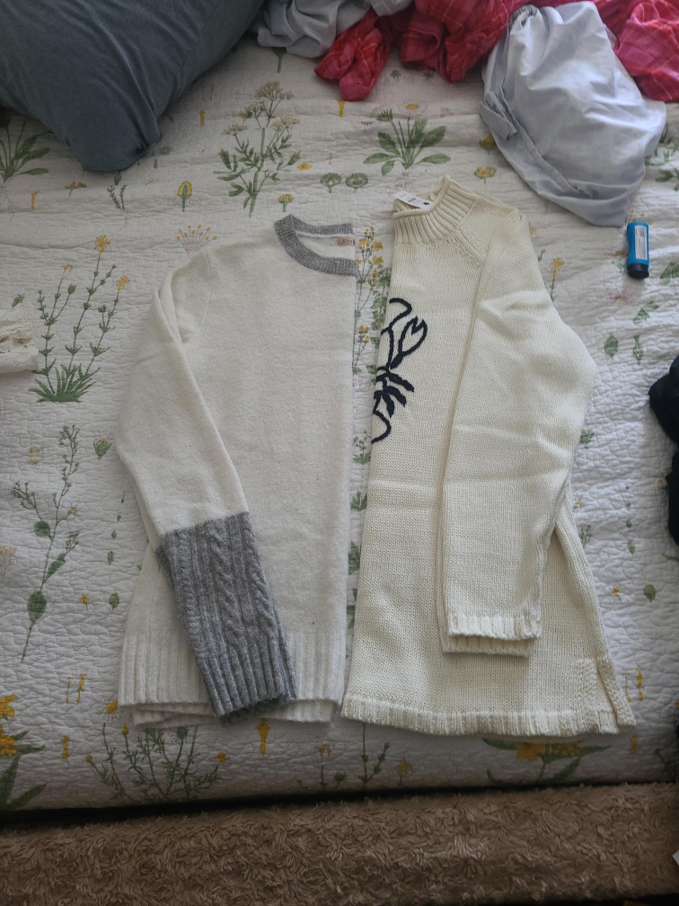 Talbots Ivory Lobster Sweater - Petite Size thumbnail