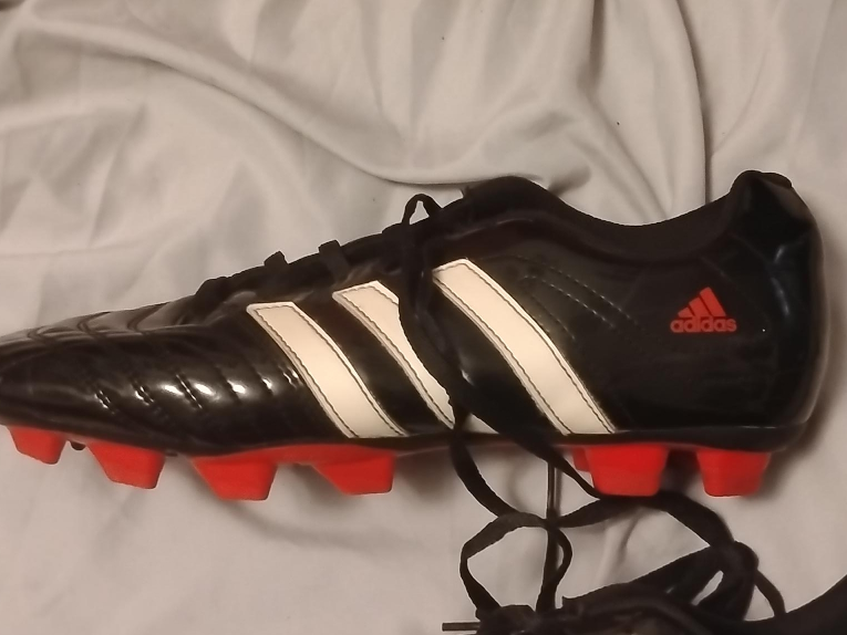 Adidas Traxion Soccer Cleats - Black & White thumbnail