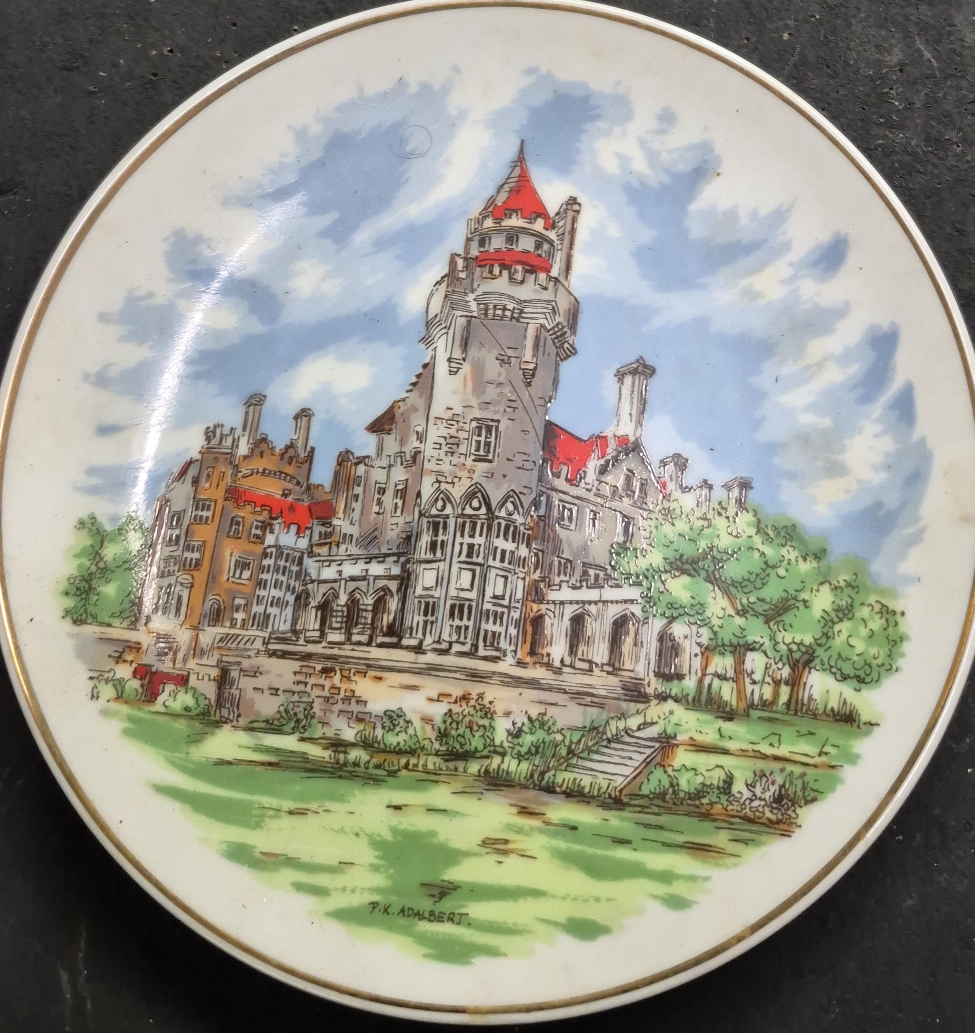 Decorative Plate with Castle Scene thumbnail