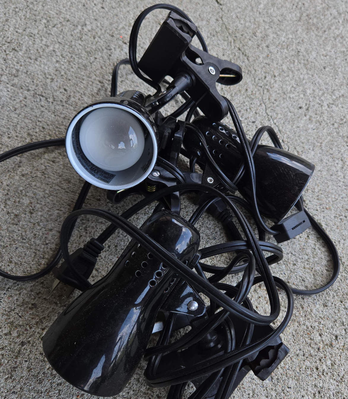Clip-on Work Lights - Black thumbnail