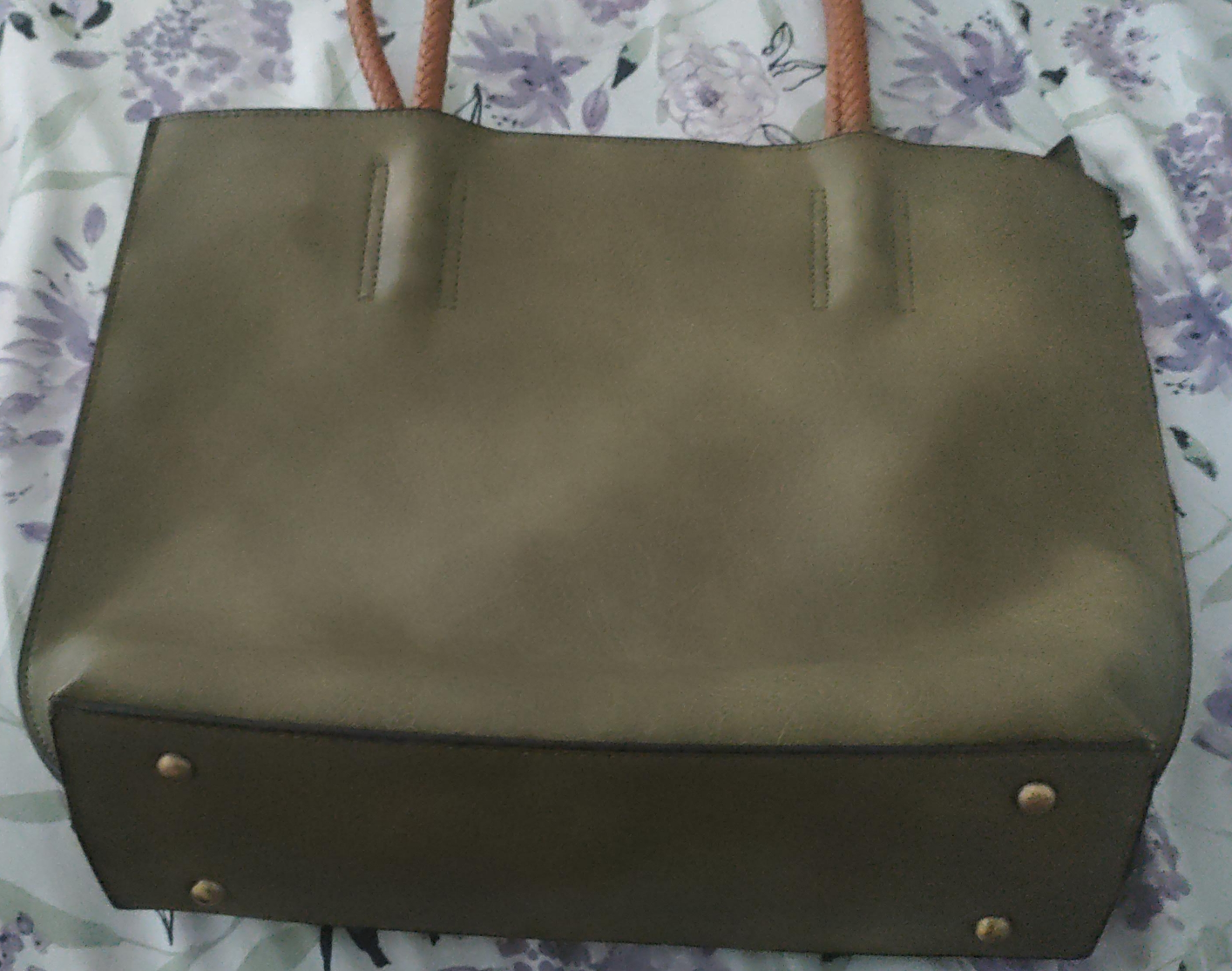 Olive Green Tote Bag thumbnail