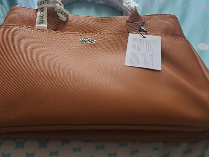 Lacoste Brown Tote Bag - Brand New! thumbnail