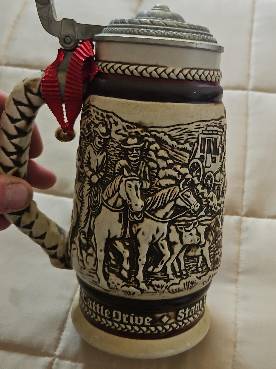 Vintage Western Cattle Drive Stein thumbnail