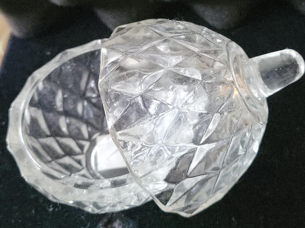 Vintage Clear Glass Trinket Dish thumbnail