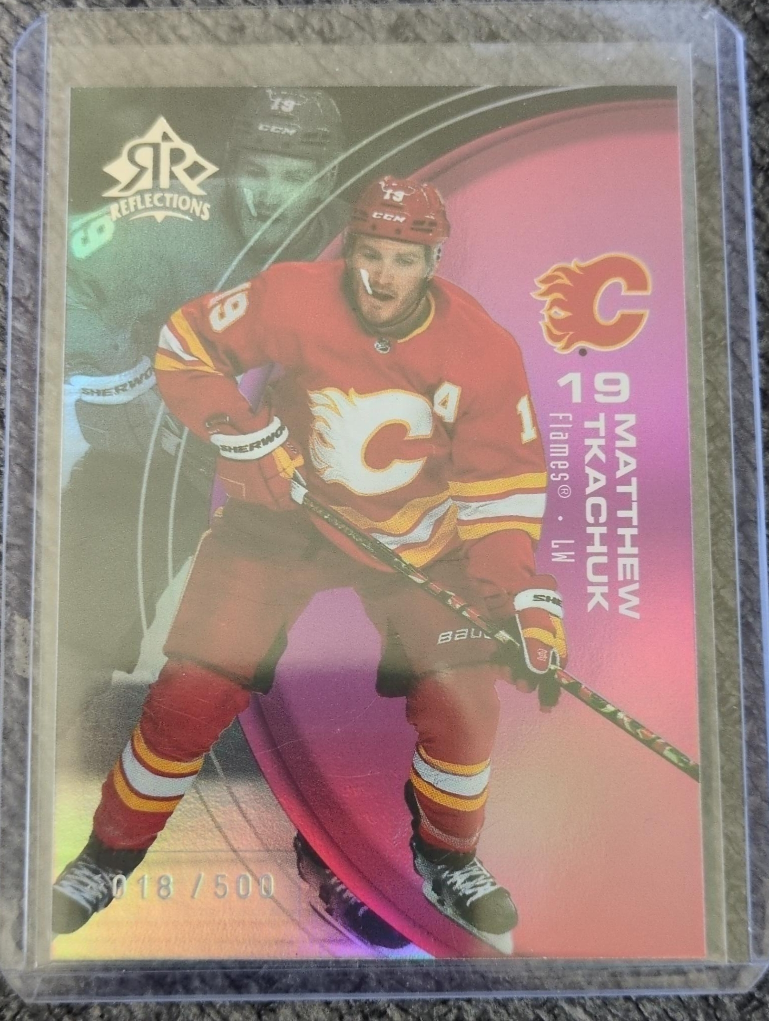 Matthew Tkachuk Flames Hockey Card image indicator(1)