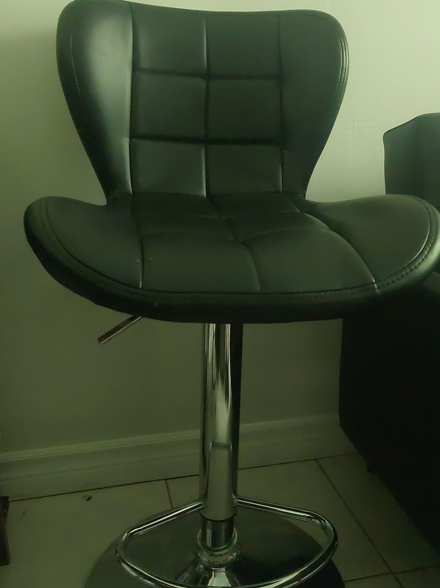 Black Adjustable Bar Stool thumbnail