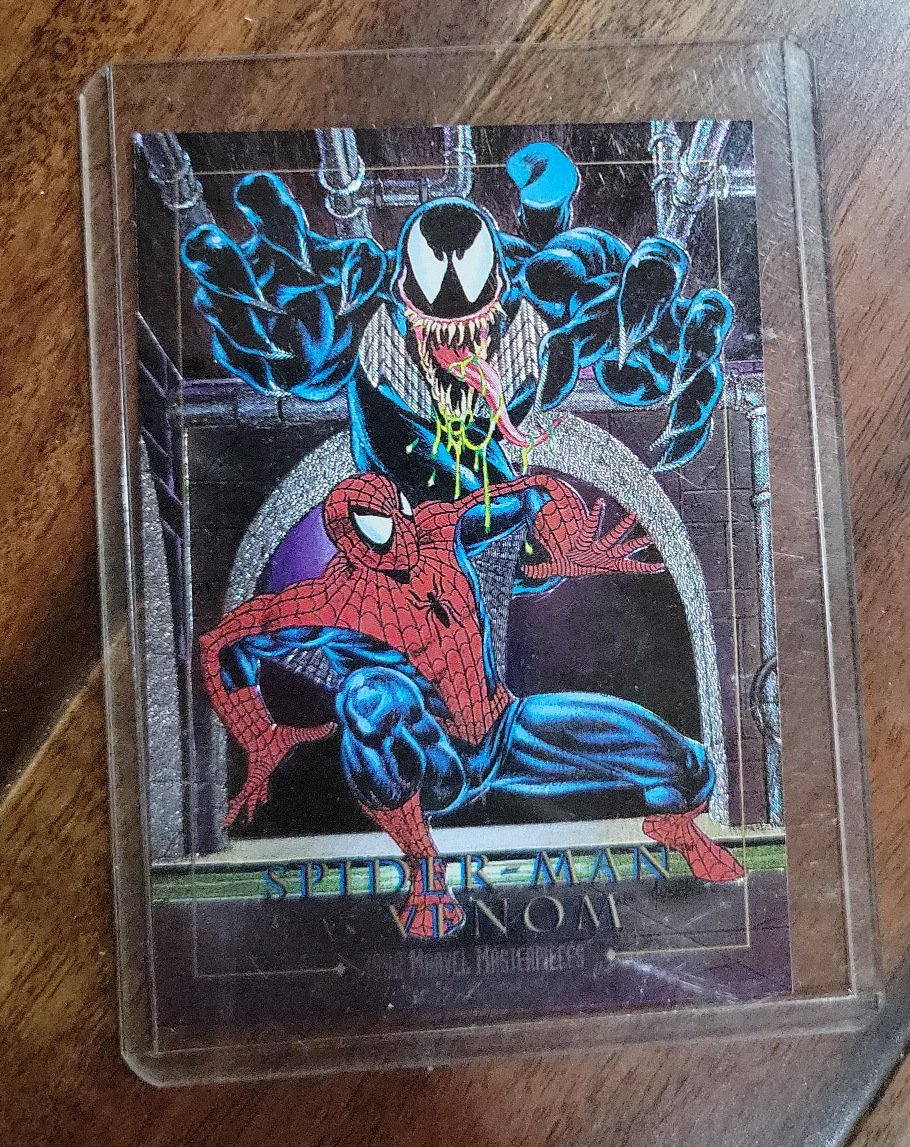 Spider-Man Venom Marvel Masterpieces Trading Card