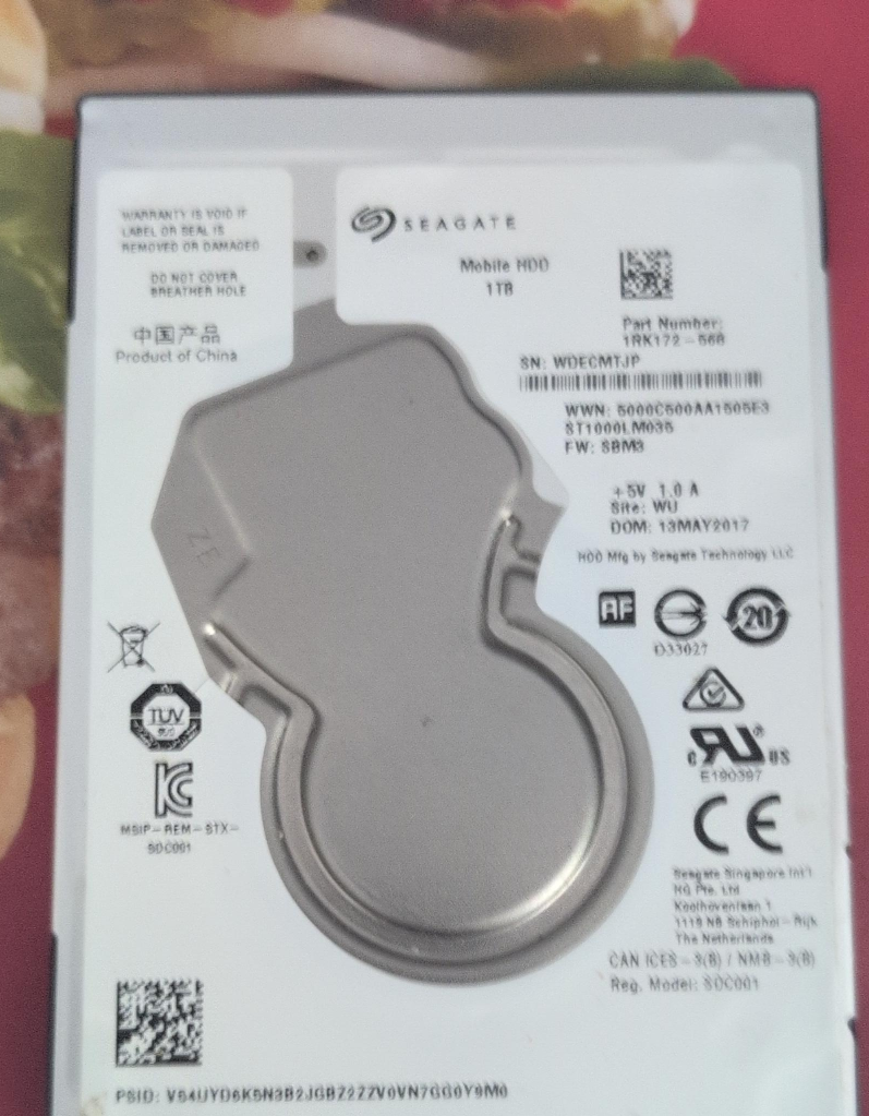 Seagate Mobile HDD 1TB thumbnail