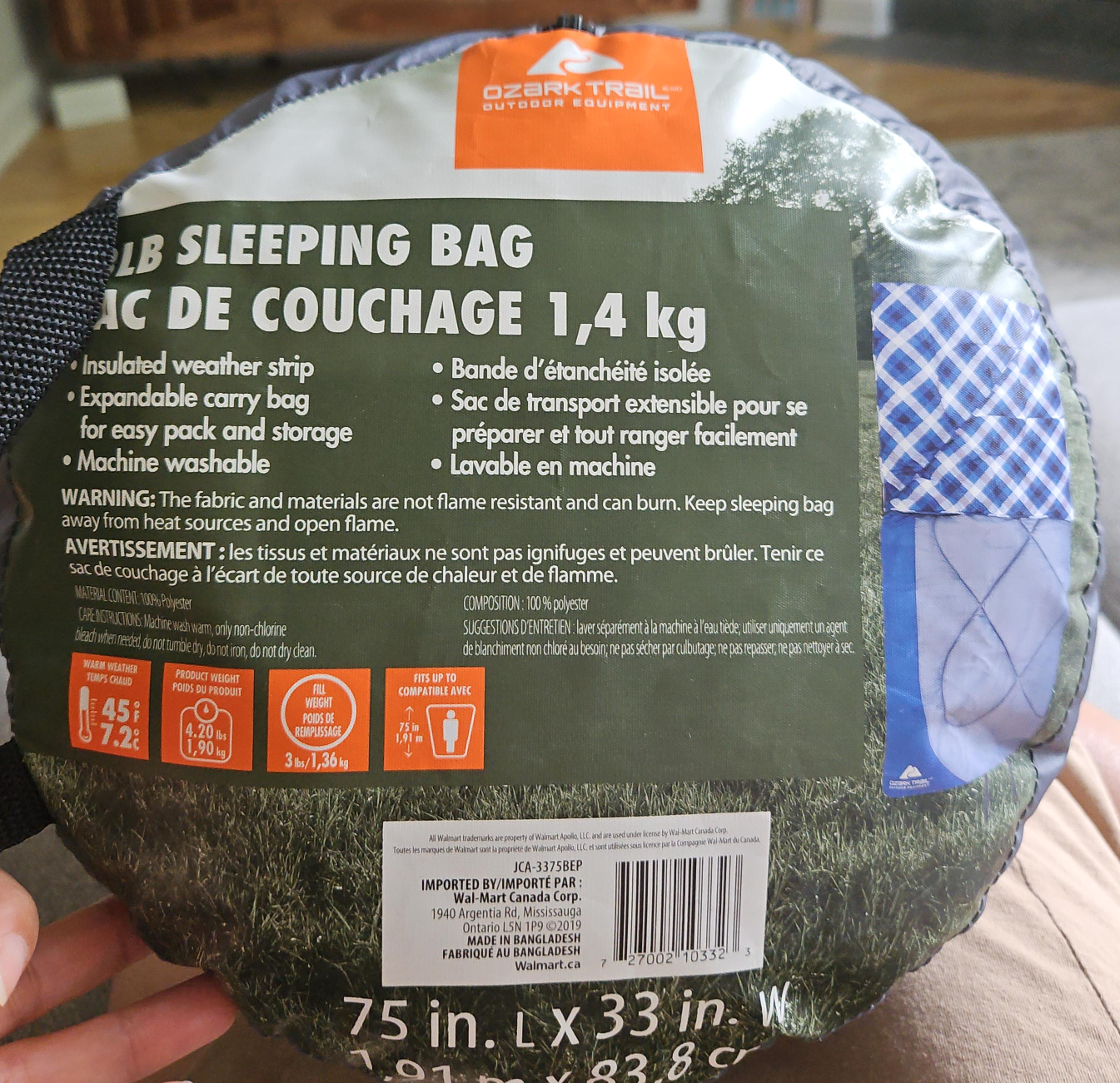 Ozark Trail 1.4 kg Sleeping Bag thumbnail