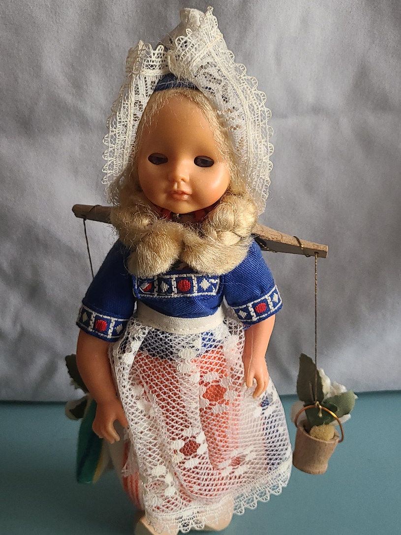 Vintage Dutch Doll with Traditional Outfit thumbnail