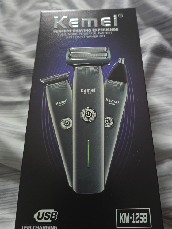 Kemei KM-1258 3-in-1 Hair Trimmer Set - New thumbnail
