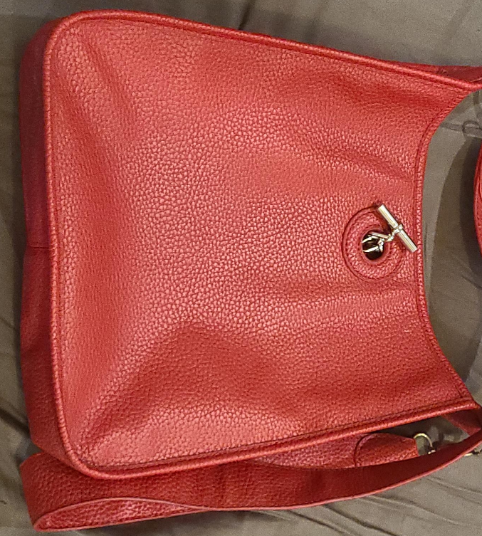 Red Leather Shoulder Bag thumbnail