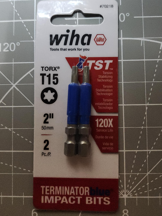 Wiha Torx T15 Impact Bits - 2 inch, 2 pack thumbnail