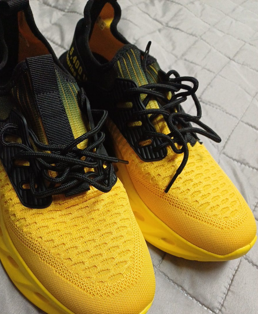Yellow & Black Weight Securing System Sneakers thumbnail
