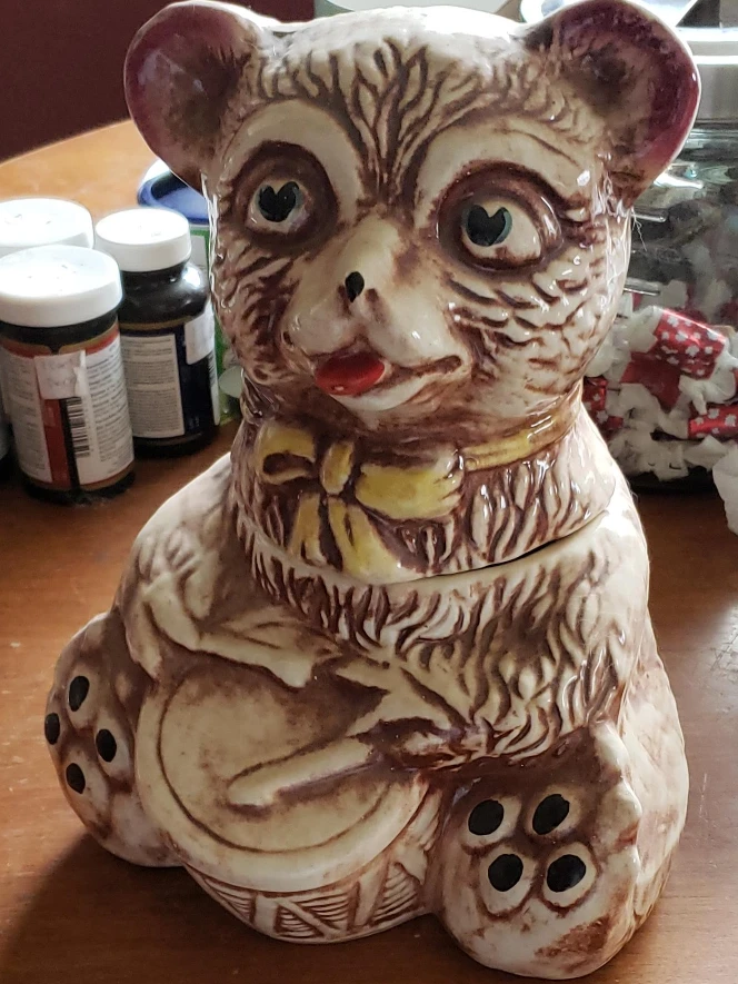 Vintage Ceramic Bear Cookie Jar thumbnail