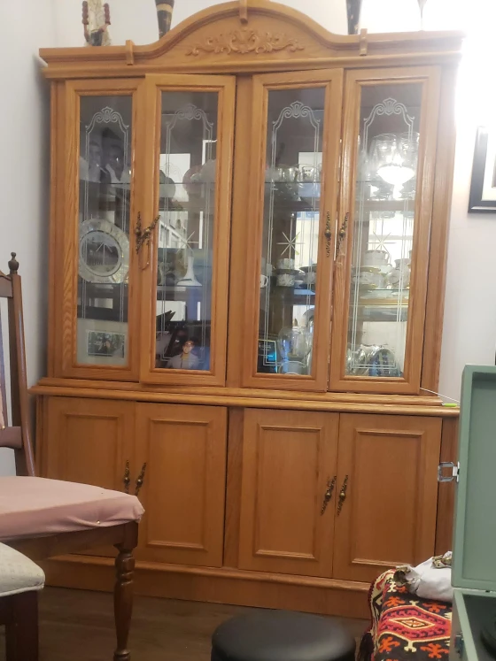 Wooden China Cabinet thumbnail