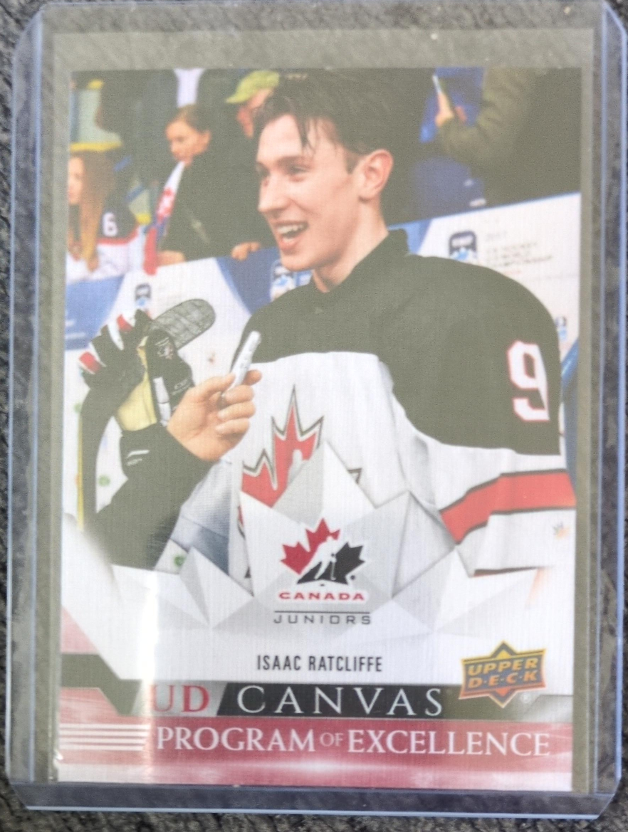 Isaac Ratcliffe UD Canvas Hockey Card