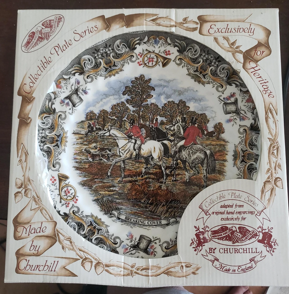 Churchill Heritage Collectible Plate - Breaking Cover thumbnail