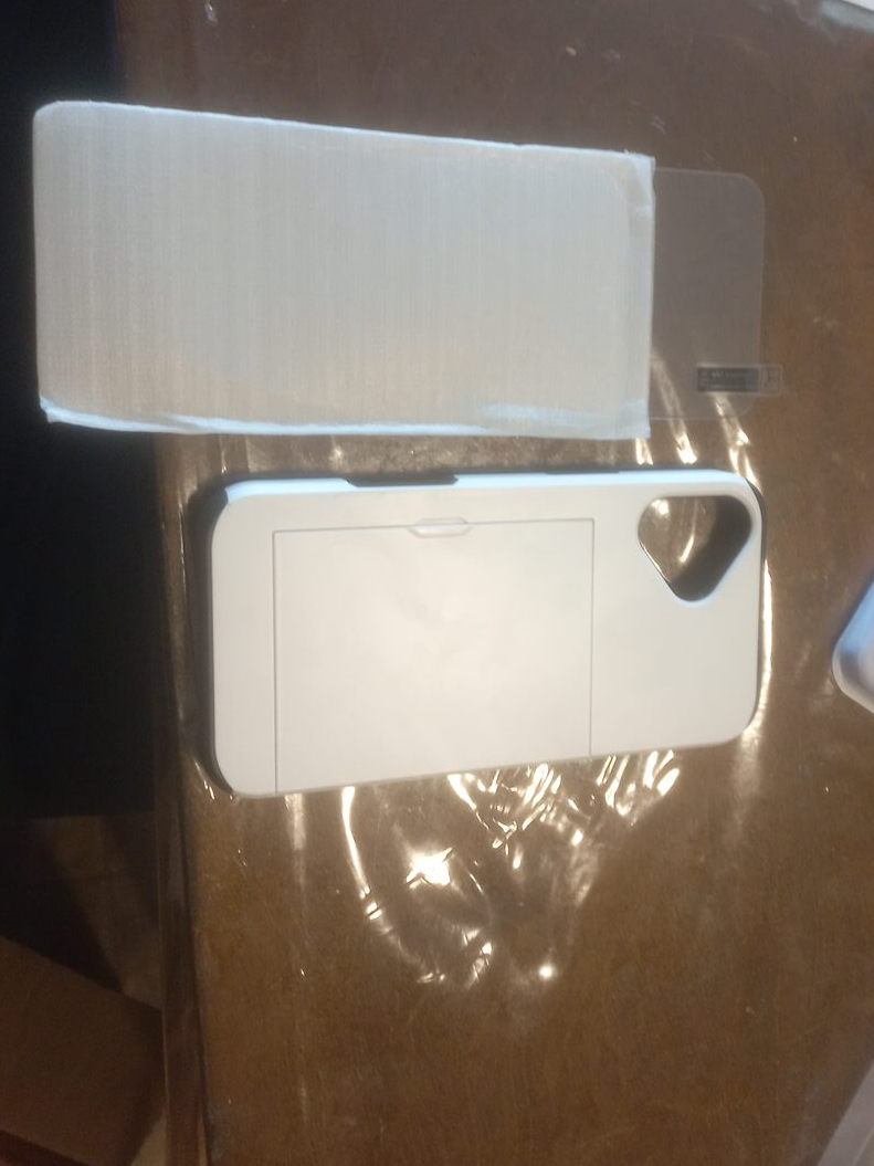White Phone Case with Card Holder thumbnail