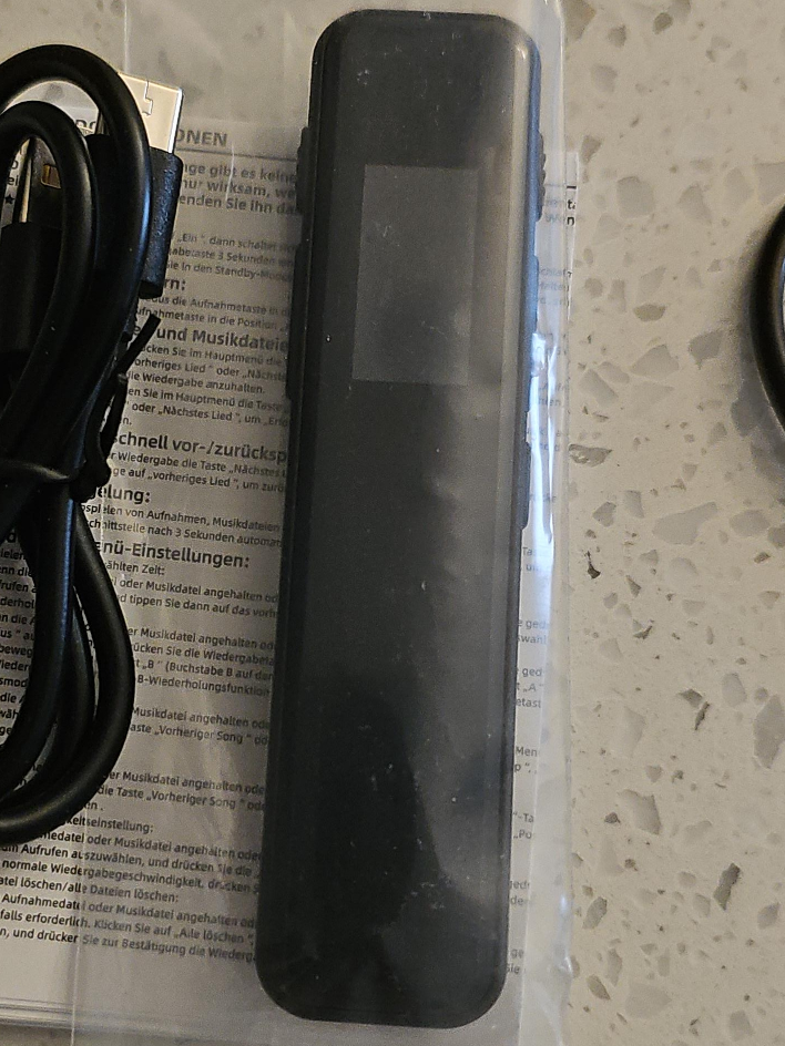Voice Recorder with USB Cable