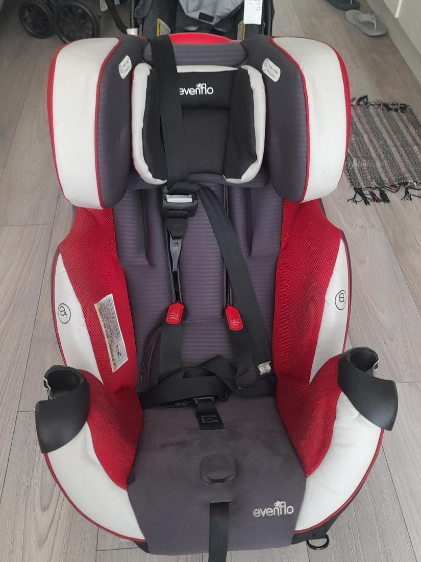 Evenflo Car Seat - Red & White thumbnail