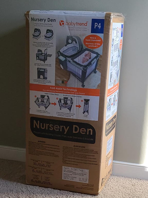 Baby Trend Nursery Den Playard with Rocking Cradle thumbnail