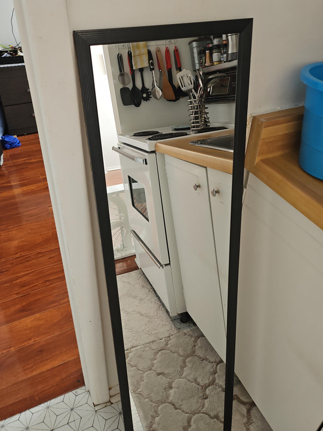 Full Length Black Framed Mirror thumbnail