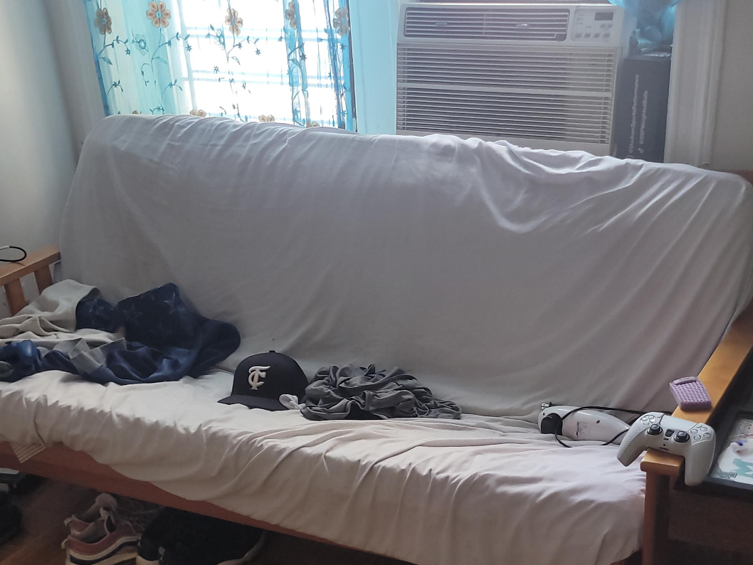 Futon Frame with White Mattress thumbnail
