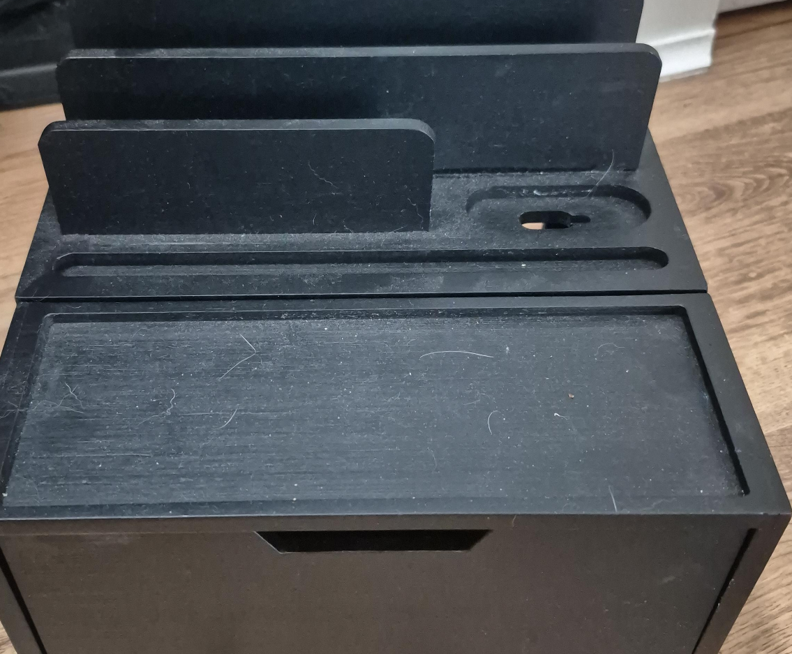 Black Wooden Desk Organizer thumbnail
