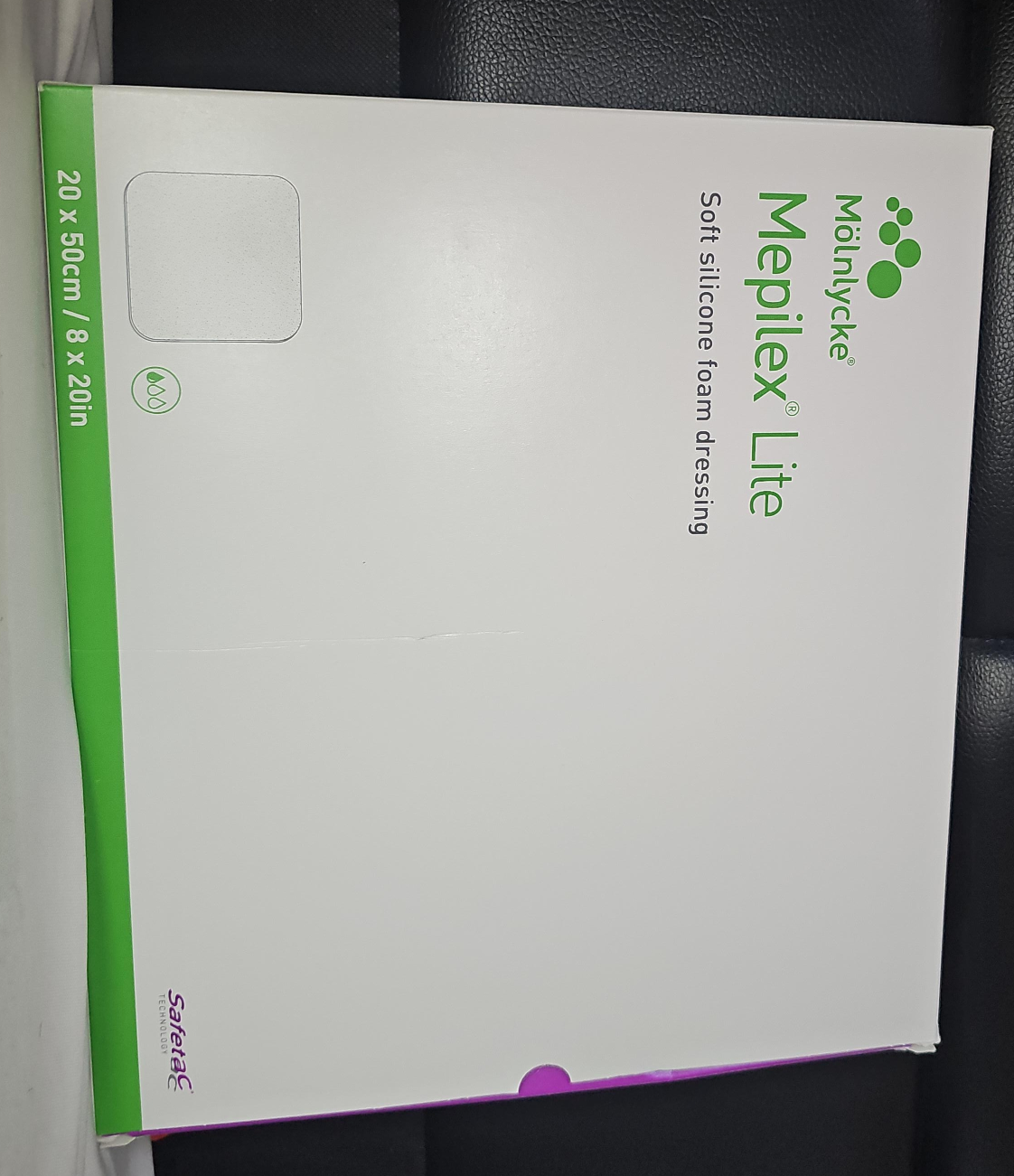 New Mepilex Lite Soft Silicone Foam Dressing, 6x6 in thumbnail