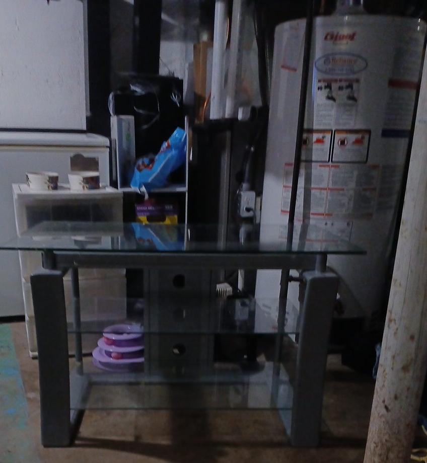 Glass 3-tier  TV Stand thumbnail