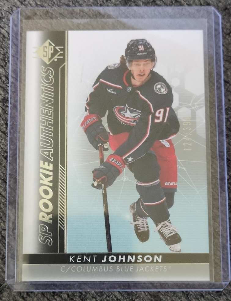 Kent Johnson SP Rookie Authentics Hockey Card