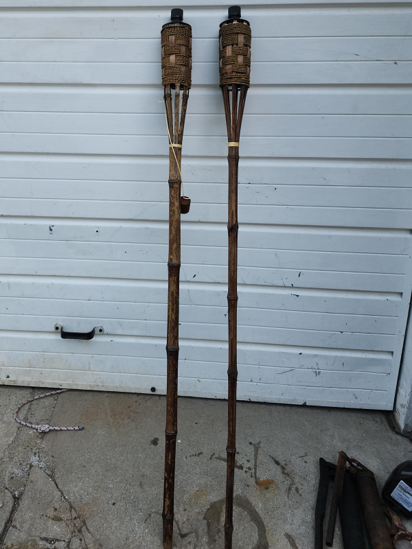 Sierra Bamboo Tiki Torches - Set of 2. thumbnail