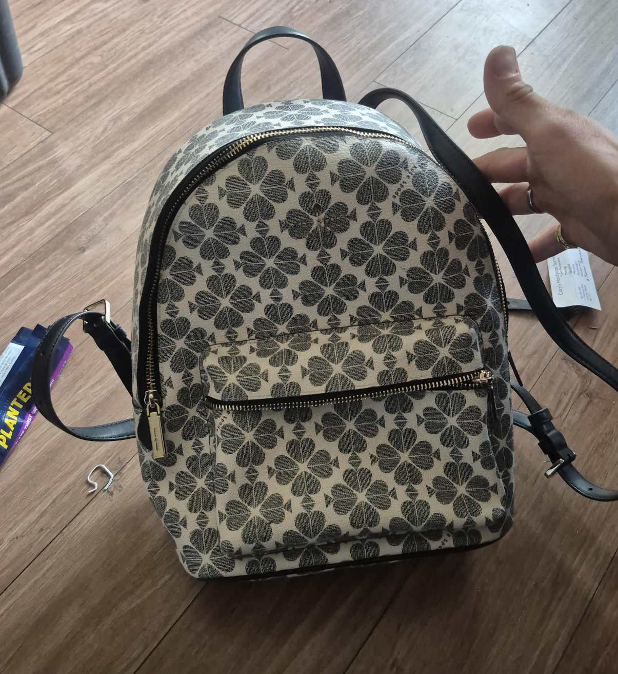 Kate Spade Spade Flower Coated Canvas Backpack thumbnail