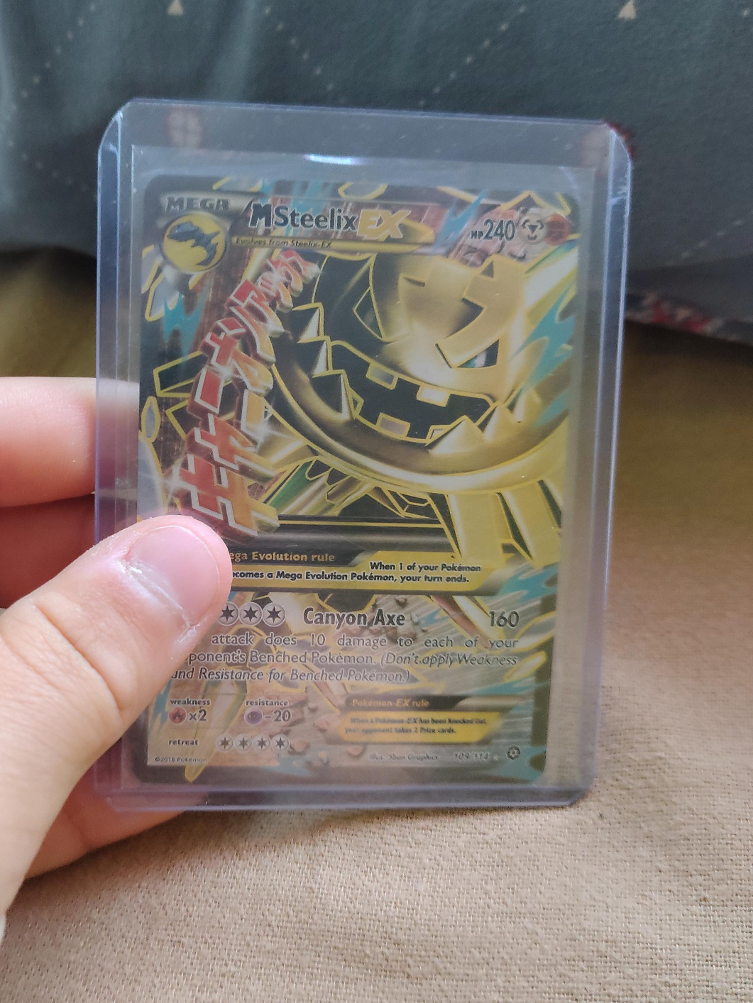 MEGA M Steelix EX Pokemon Card thumbnail