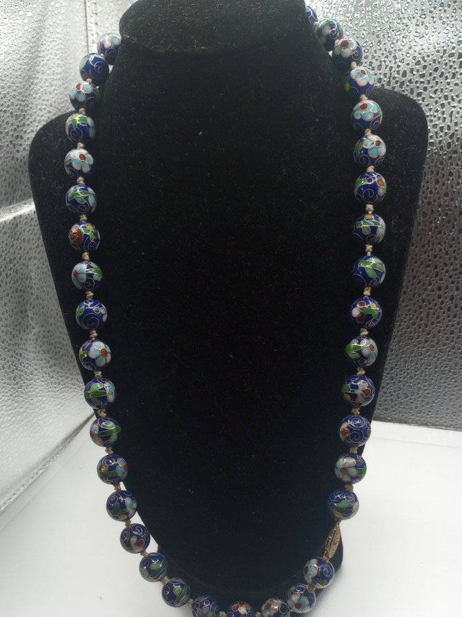 Cloisonné Bead Necklace thumbnail