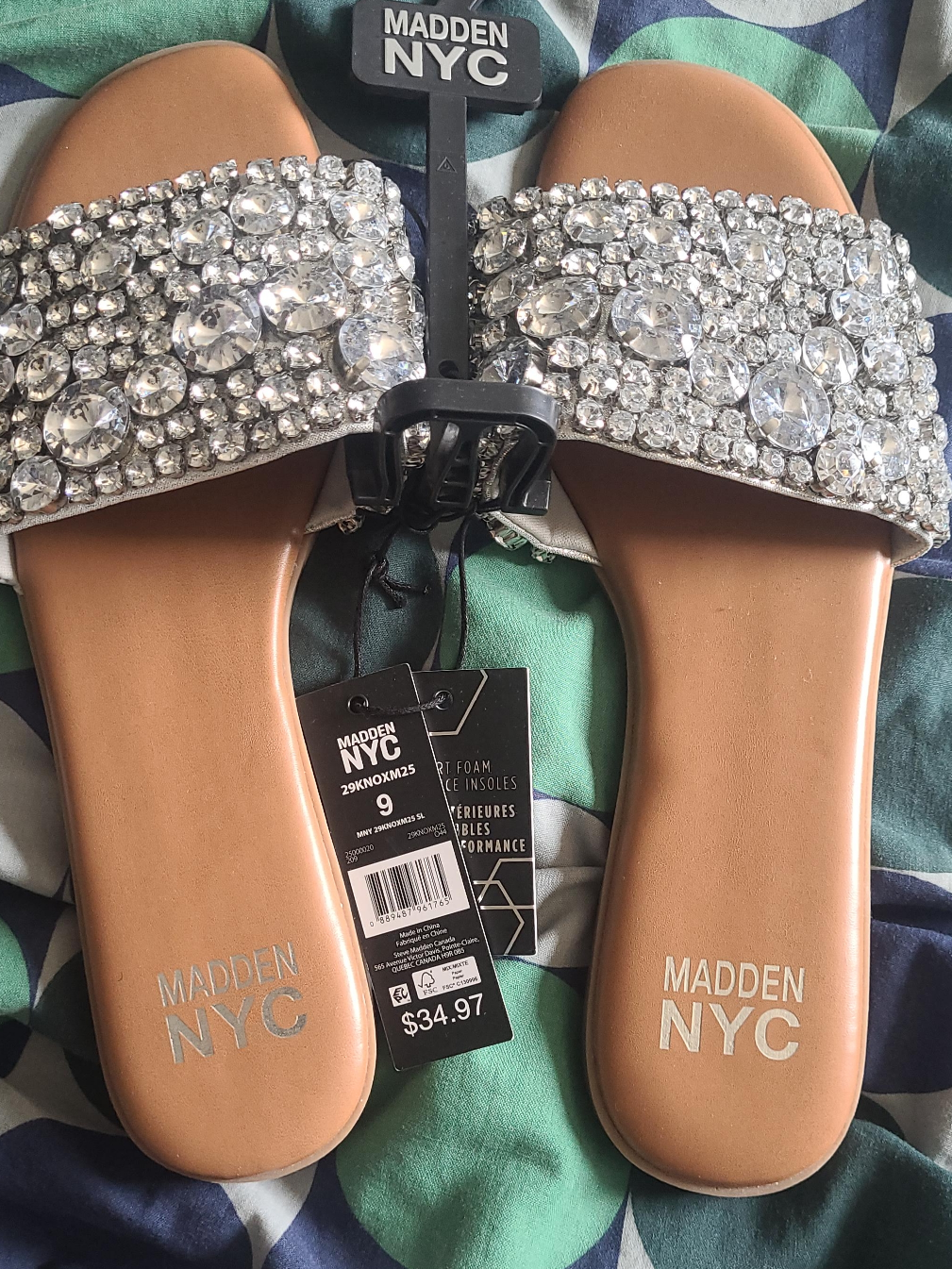 Madden NYC Embellished Sandals - Size 9 thumbnail