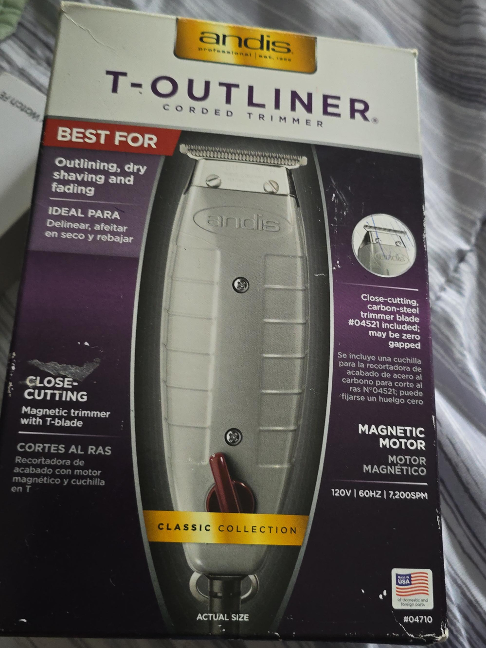 Andis T-Outliner Corded Trimmer - Classic Collection thumbnail