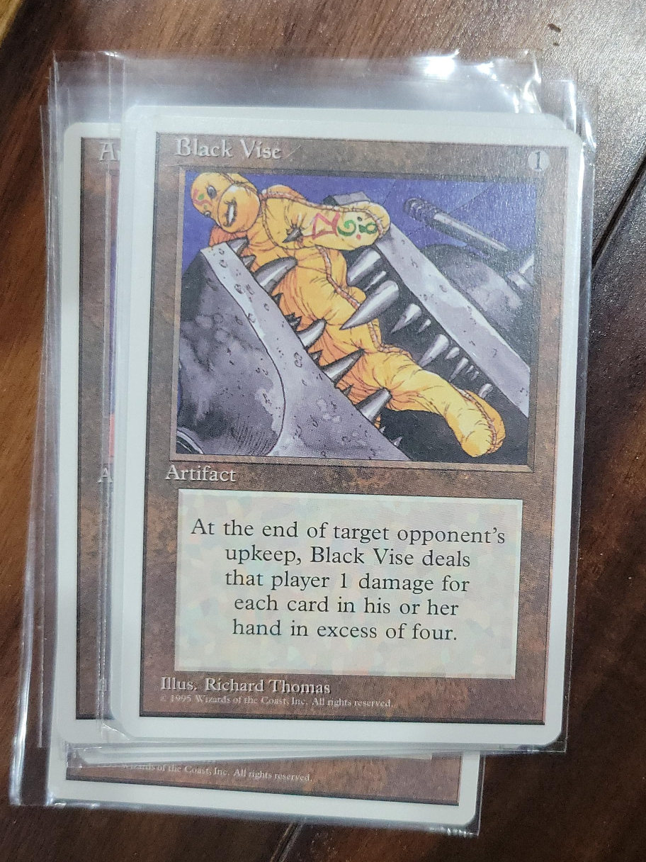 Magic The Gathering Black Vise Card