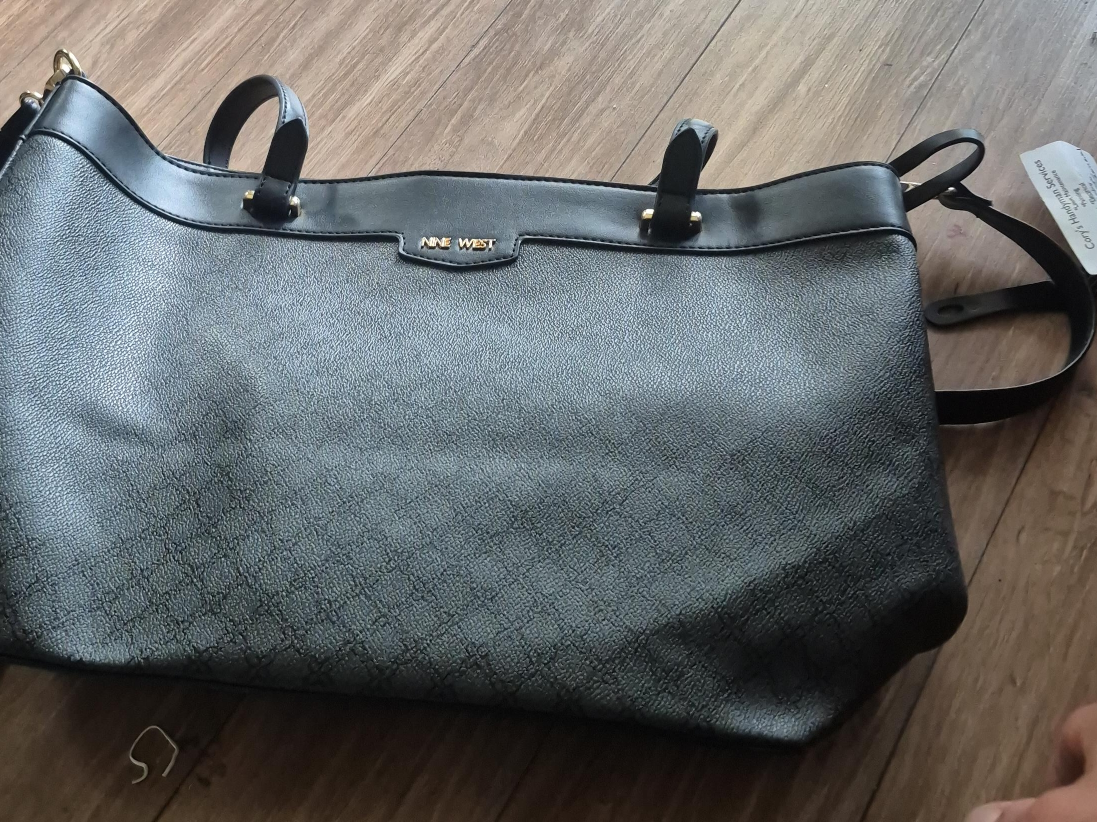 Nine West Black Tote Bag thumbnail