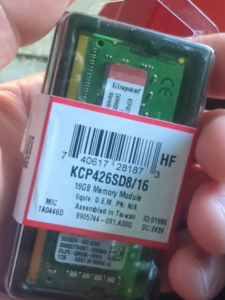 Kingston KCP426SD8/16 16GB Memory Module thumbnail