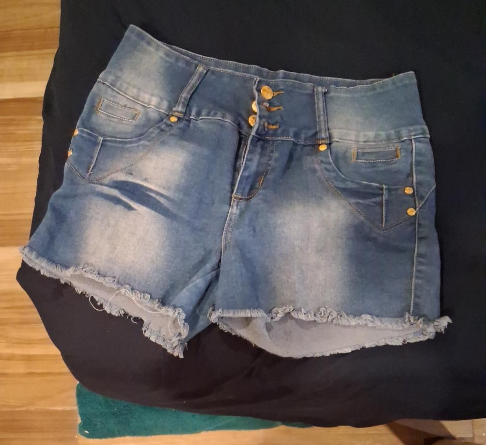 Denim High Waisted Shorts thumbnail